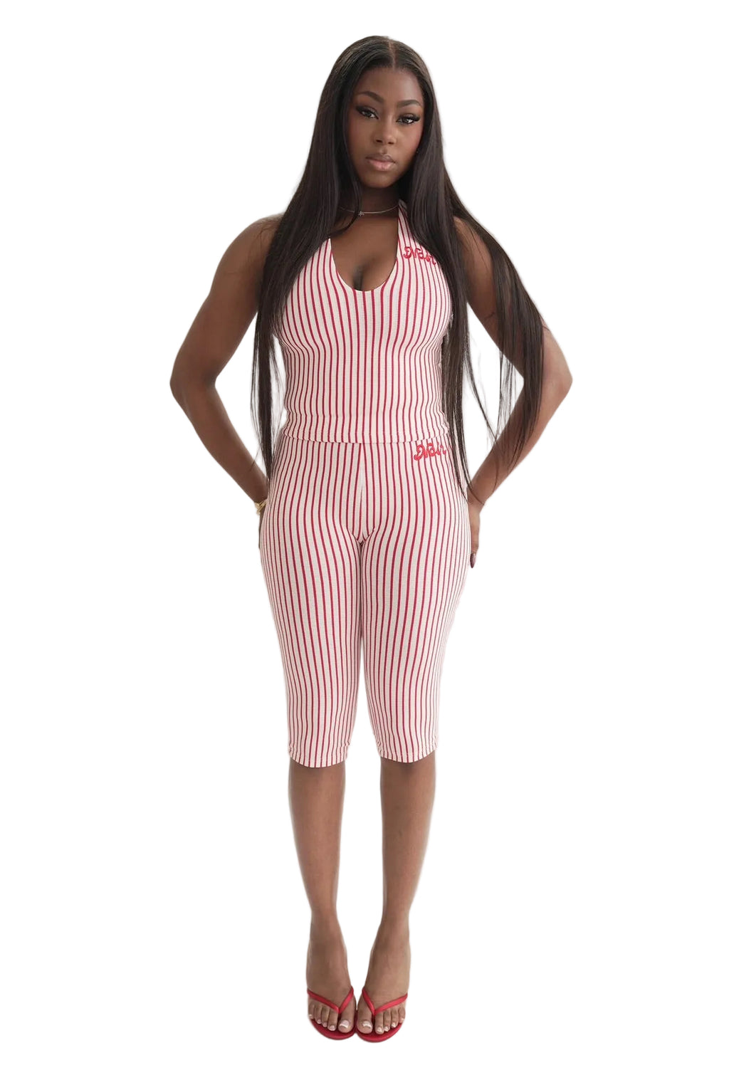The Signature Stripes Capri